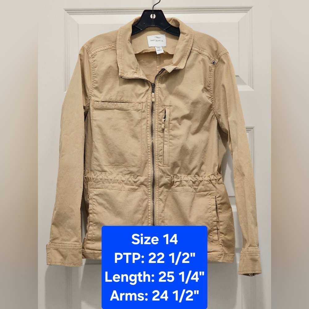 Daily Ritual Utility Women's Jacket, EUC, Size 14